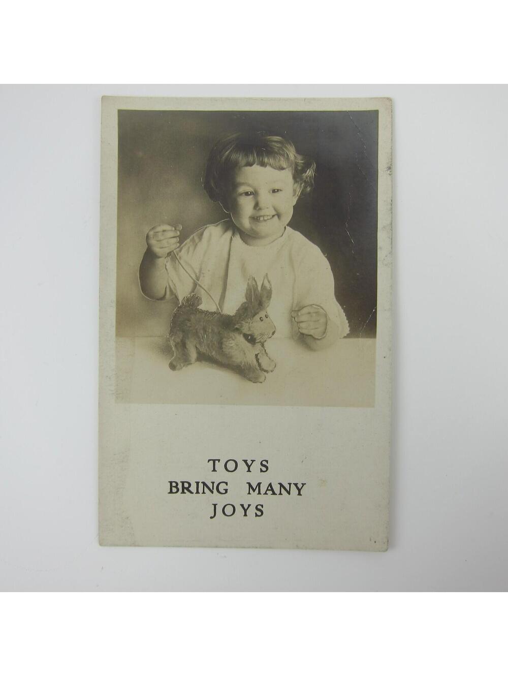 Real Photo Postcard Advertising Nick Wootopulos Toys Youngstown OH Antique 1910s